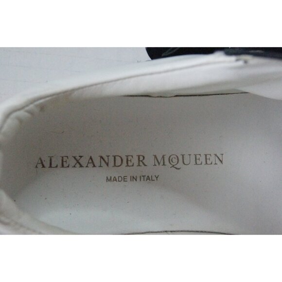 Alexander McQueen White Leather Sneakers - Picture 15 of 16